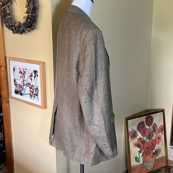 Vtg BROOKS BROTHERS Size 42R Plaid Sportcoat Silk/Cashmere Blend Timeless Pteppy - Picture 4 of 15